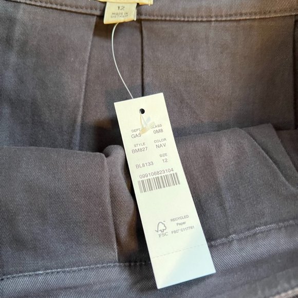 NWT Womens Size 12 J. Crew Pleated Navy Blue Mini Skirt - Picture 3 of 5